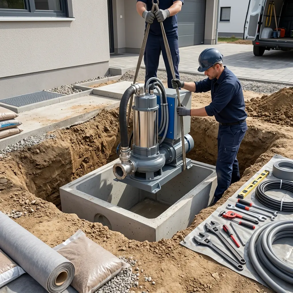 Installation pompe de relevage Hilsenheim (67600)