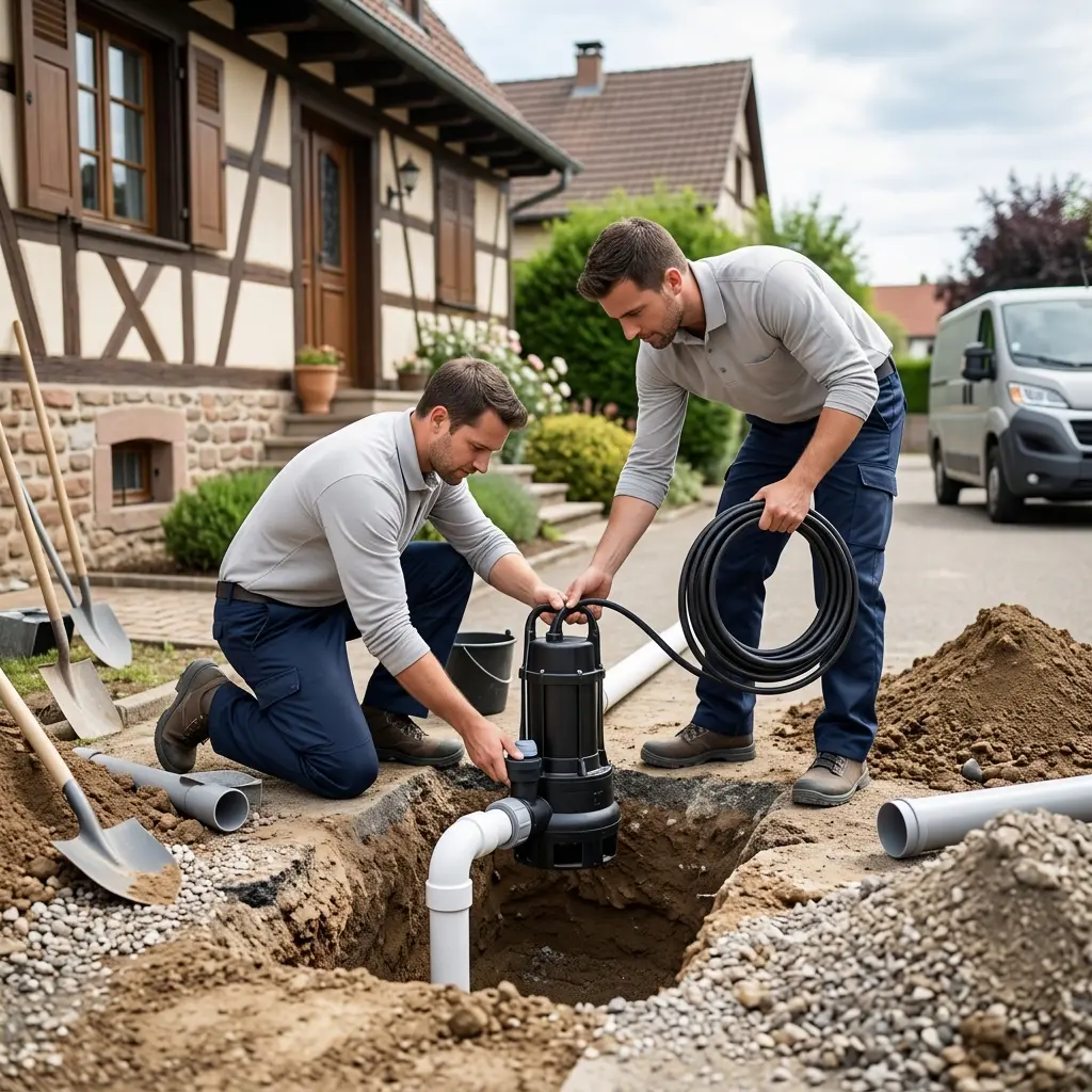 Installation pompe de relevage Muttersholtz (67600)