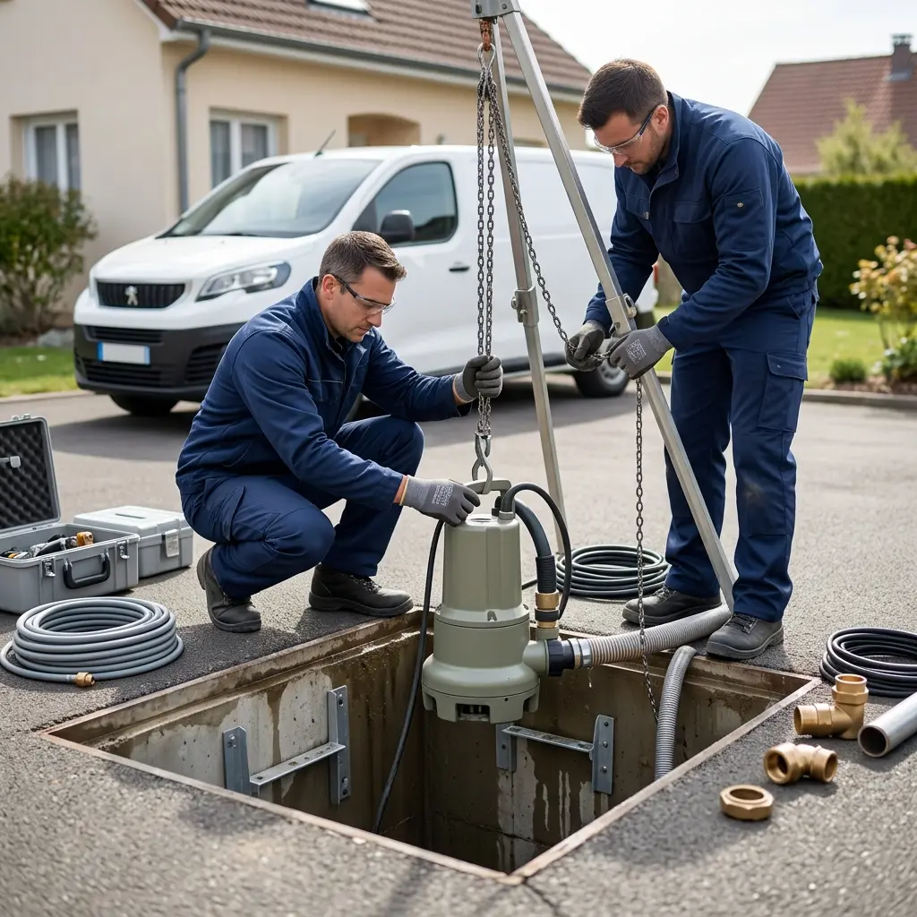 Installation pompe de relevage Fegersheim (67640)