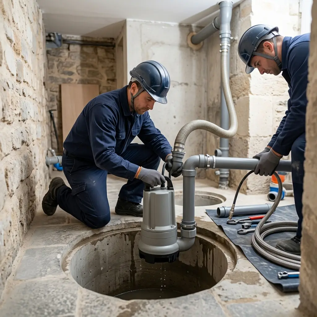 Installation pompe de relevage Paris 3 (75003)