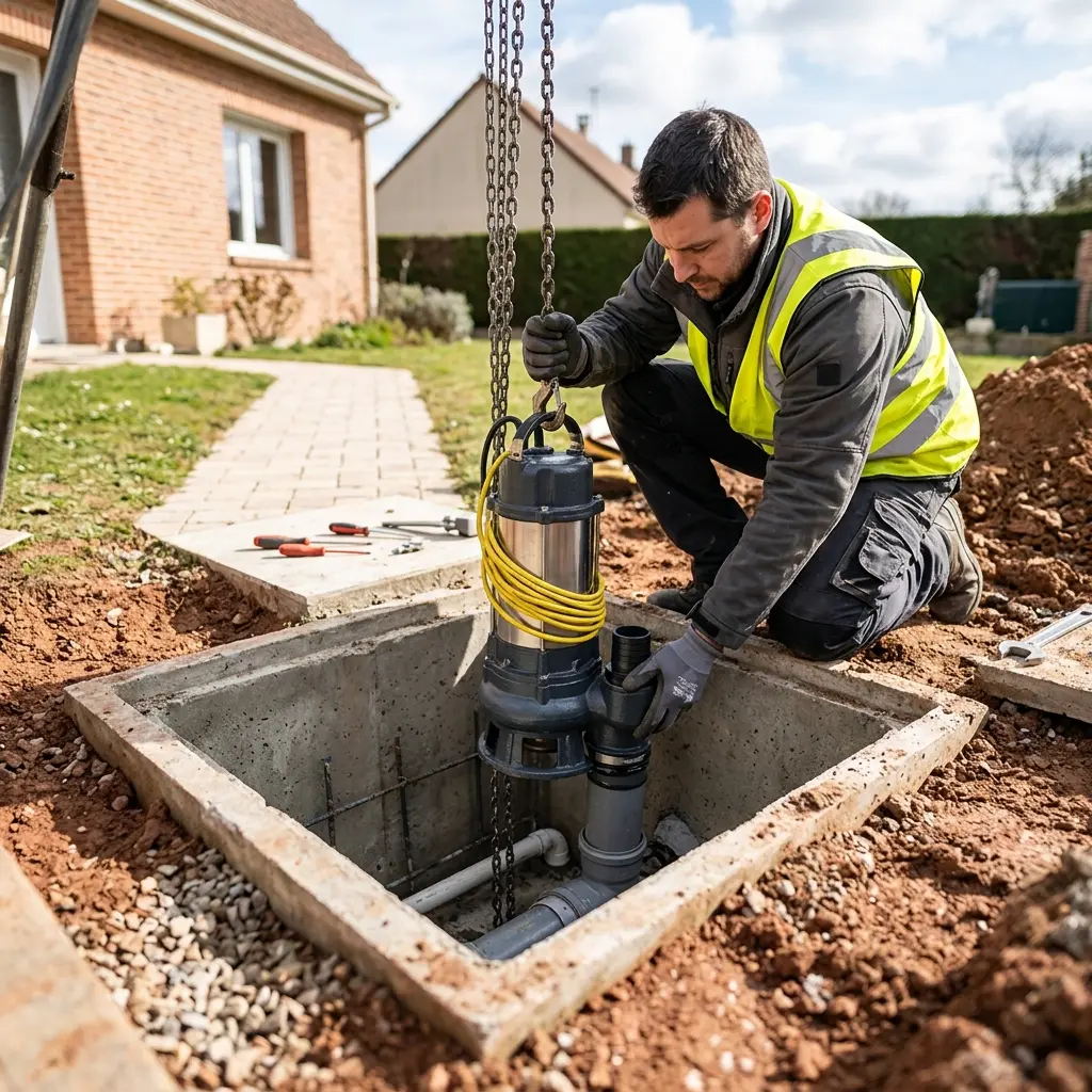 Installation pompe de relevage Saint-Pathus (77178)