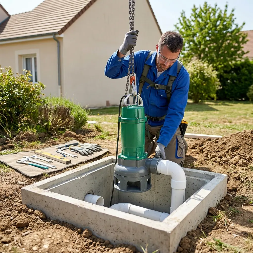 Installation pompe de relevage Presles-en-Brie (77220)