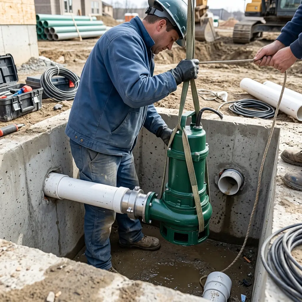 Installation pompe de relevage Villeparisis (77270)