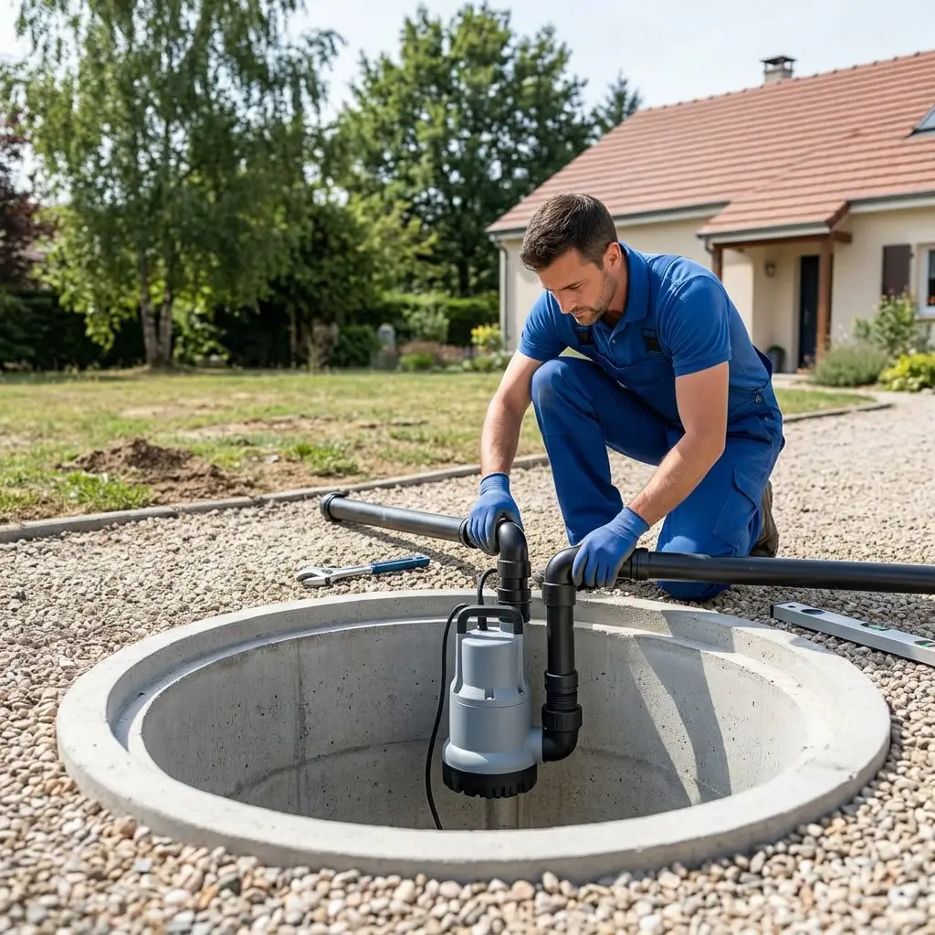 Installation pompe de relevage Jouy-sur-Morin (77320)