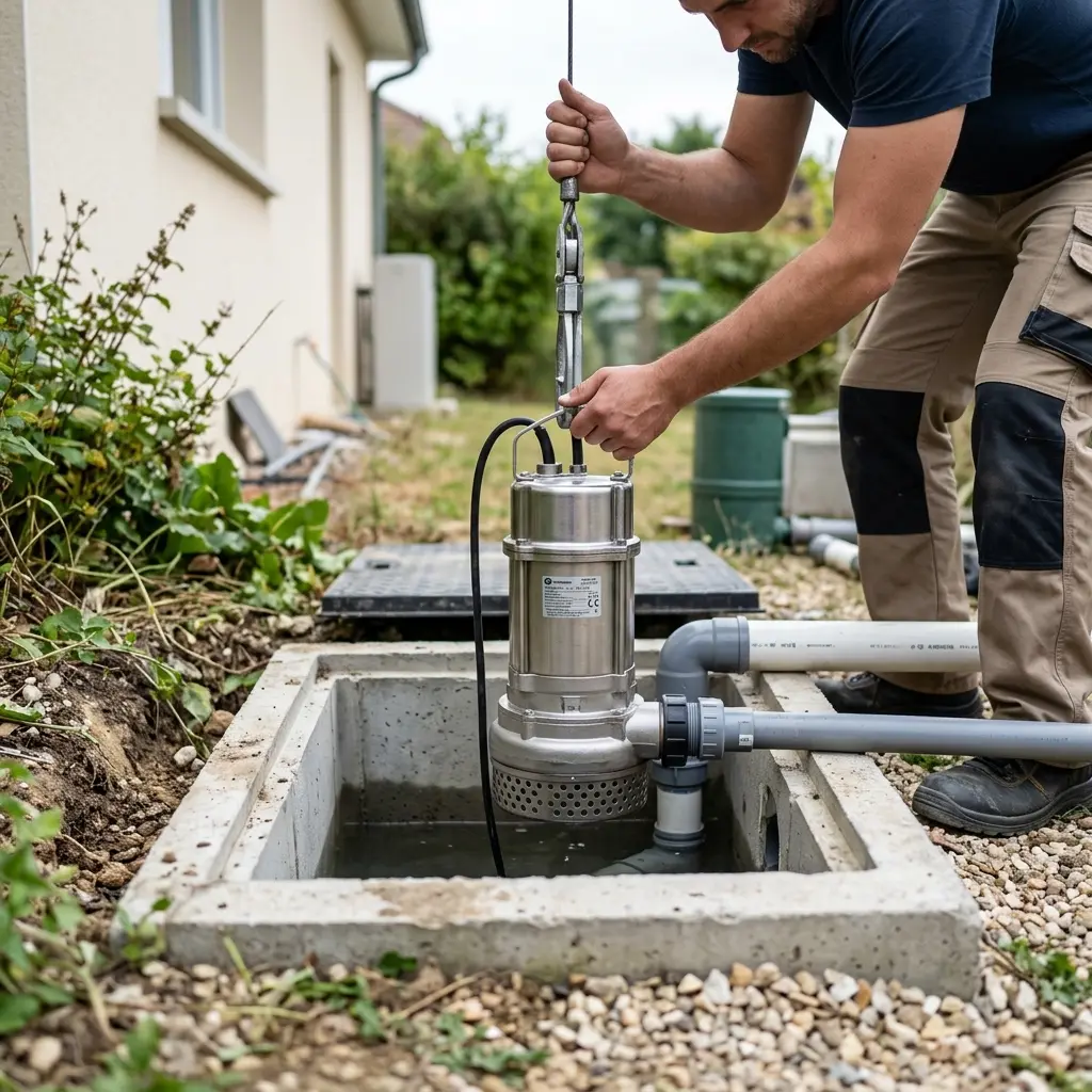 Installation pompe de relevage Pomponne (77400)