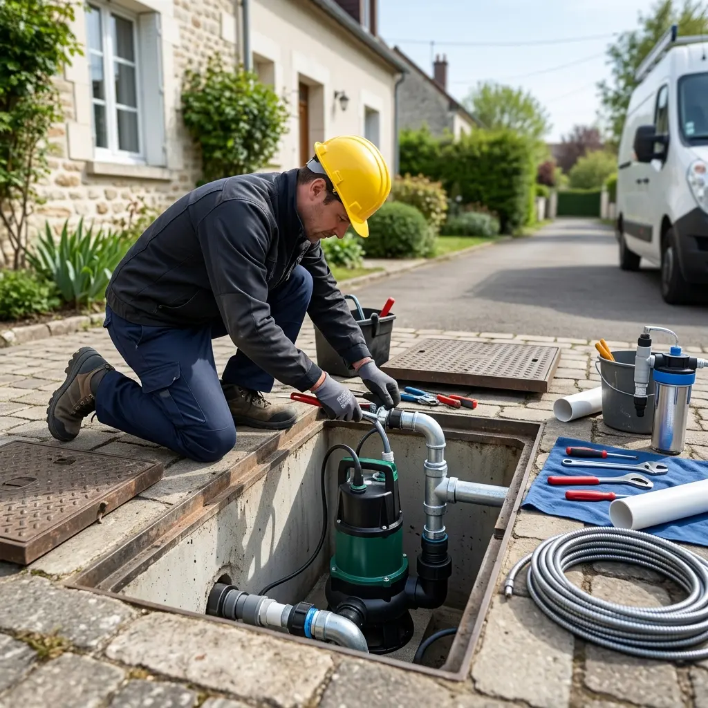 Installation pompe de relevage Bray-sur-Seine (77480)