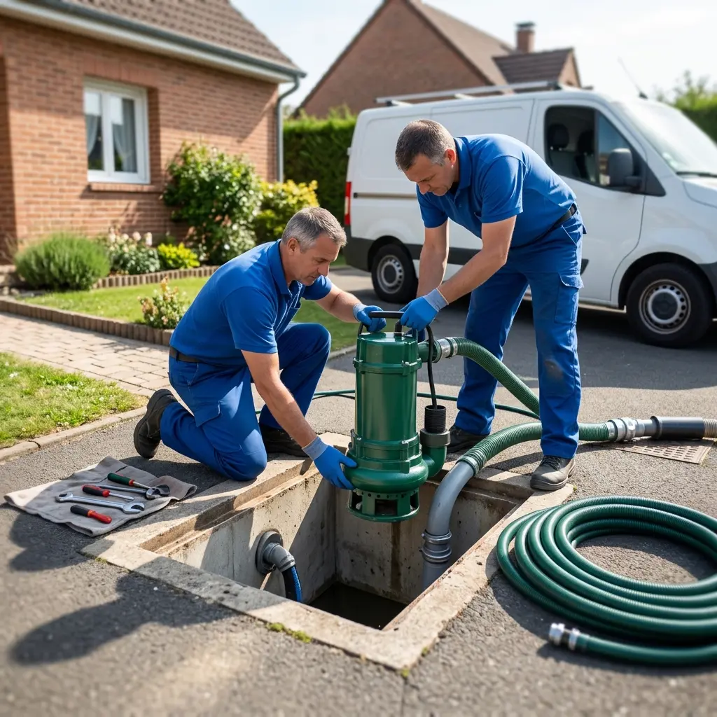 Installation pompe de relevage Fontenay-Trésigny (77610)