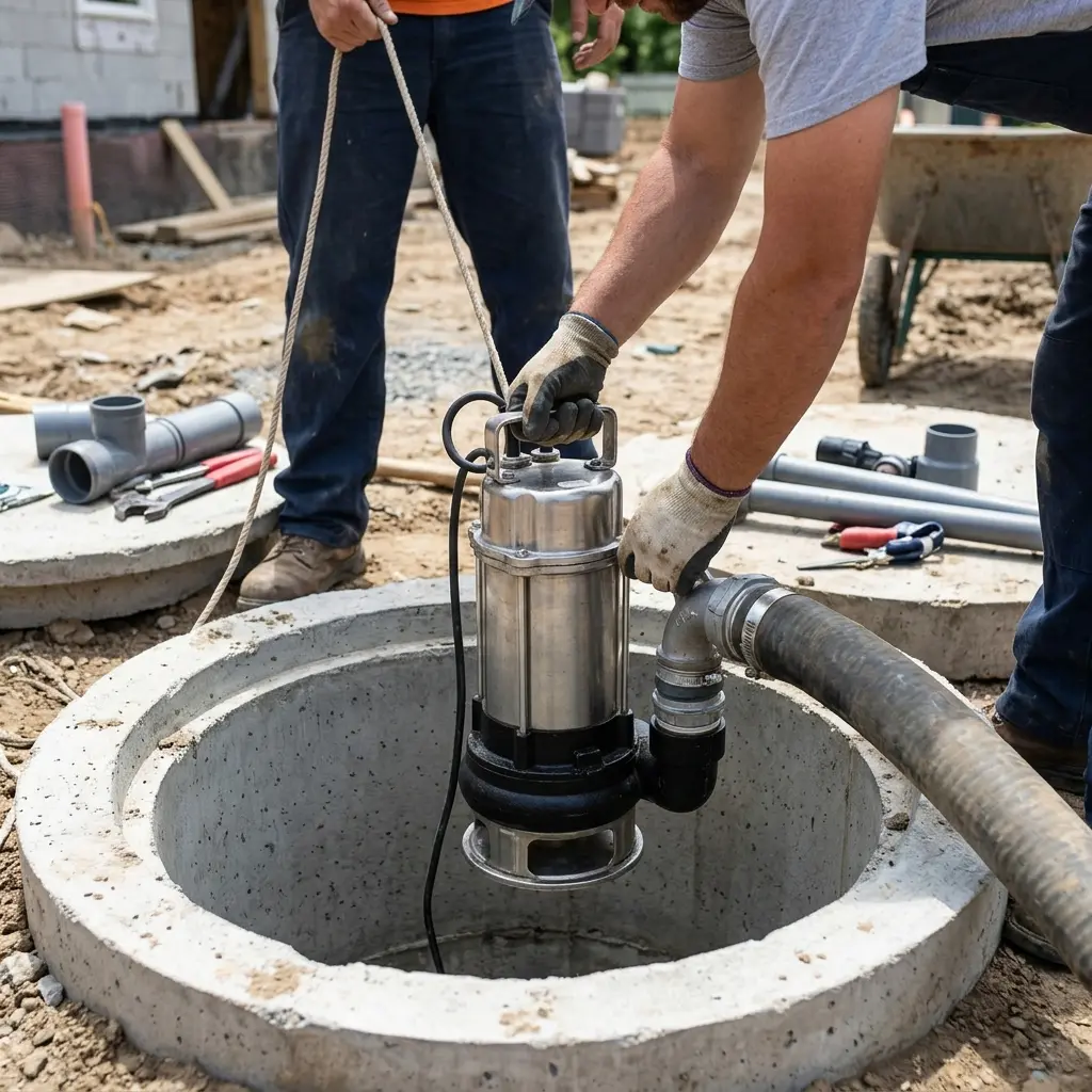 Installation pompe de relevage Perthes (77930)