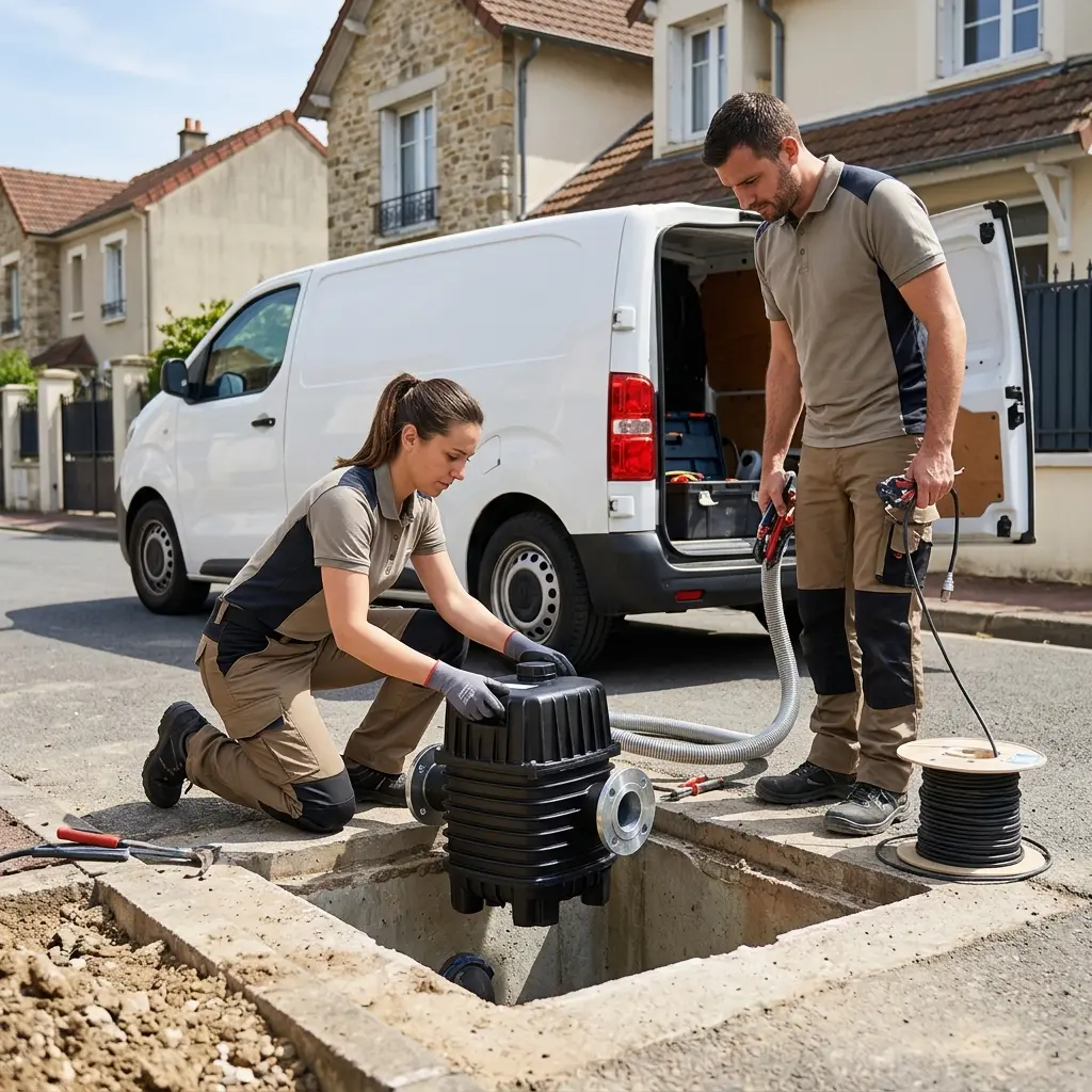 Installation pompe de relevage Saint-Germain-en-Laye (78112)