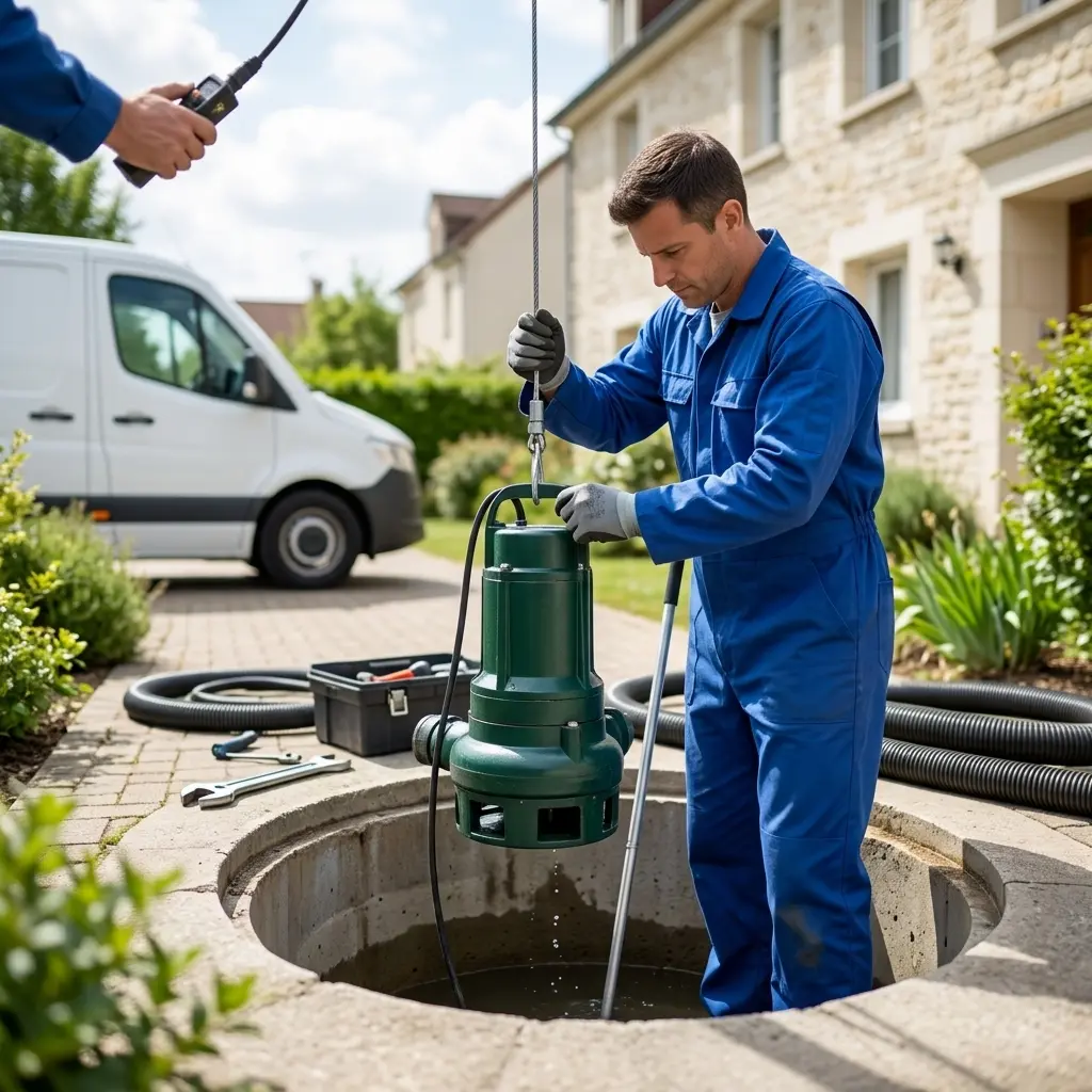 Installation pompe de relevage Le Chesnay-Rocquencourt (78150)