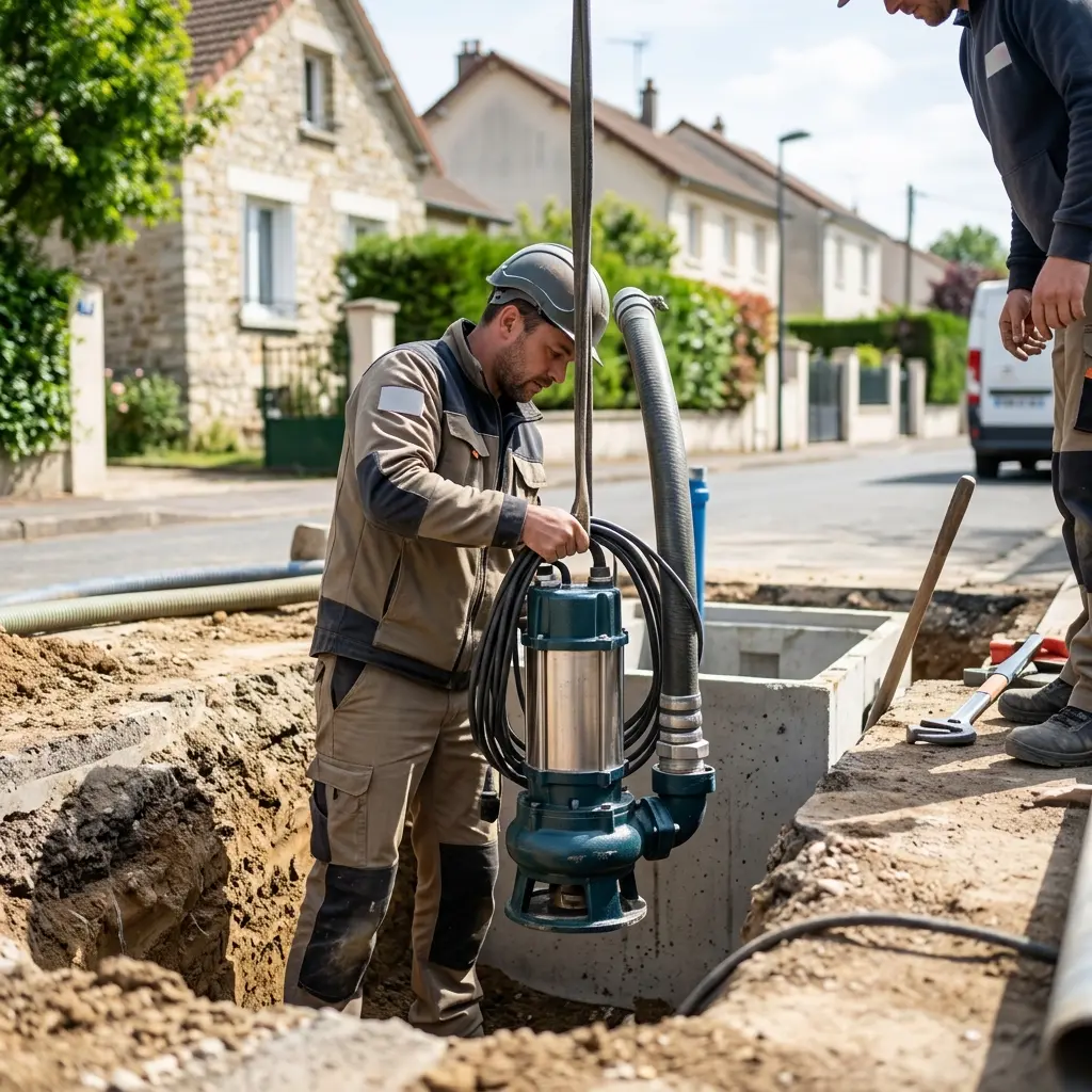Installation pompe de relevage Hardricourt (78250)