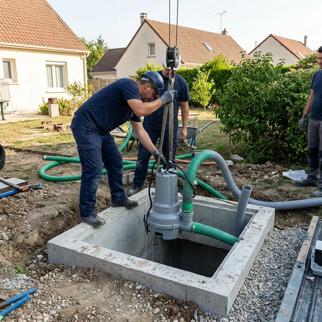 Installation pompe de relevage Bonnières-sur-Seine (78270)