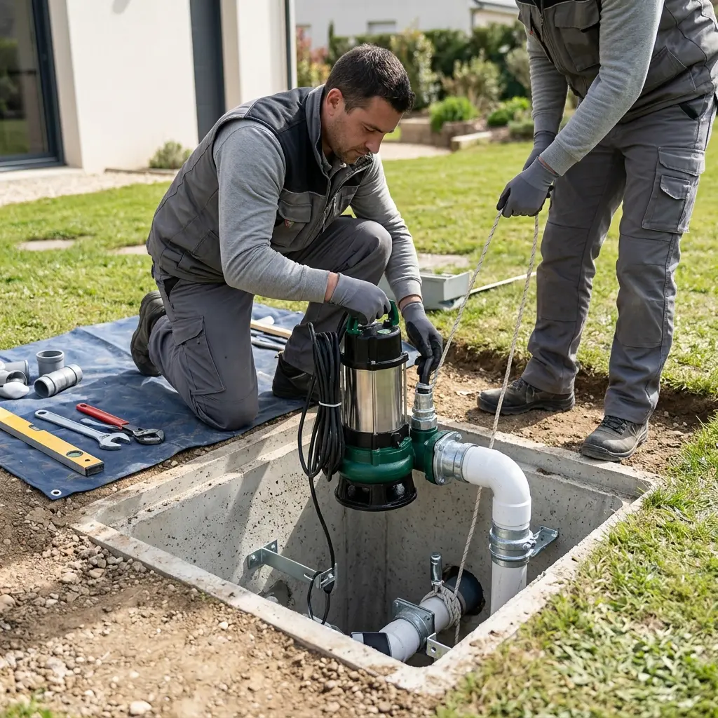Comment se déroule l'installation pompe de relevage à Coignières ?