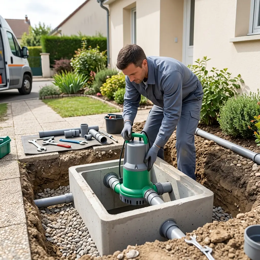 Installation pompe de relevage Aubergenville (78410)