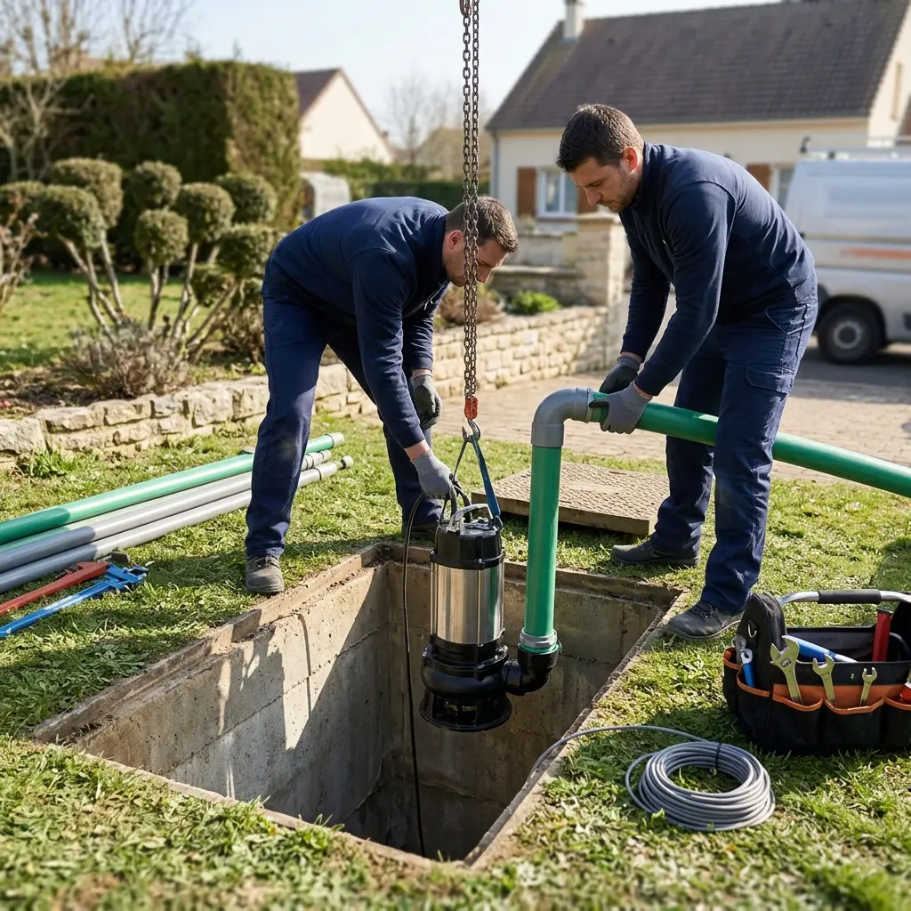 Installation pompe de relevage Le Mesnil-le-Roi (78600)