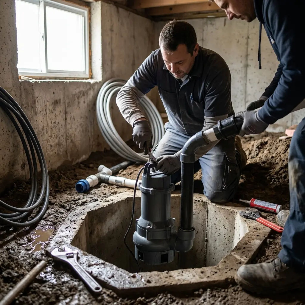 Installation pompe de relevage L'Étang-la-Ville (78620)