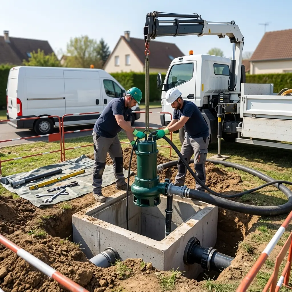 Installation pompe de relevage Morainvilliers (78630)