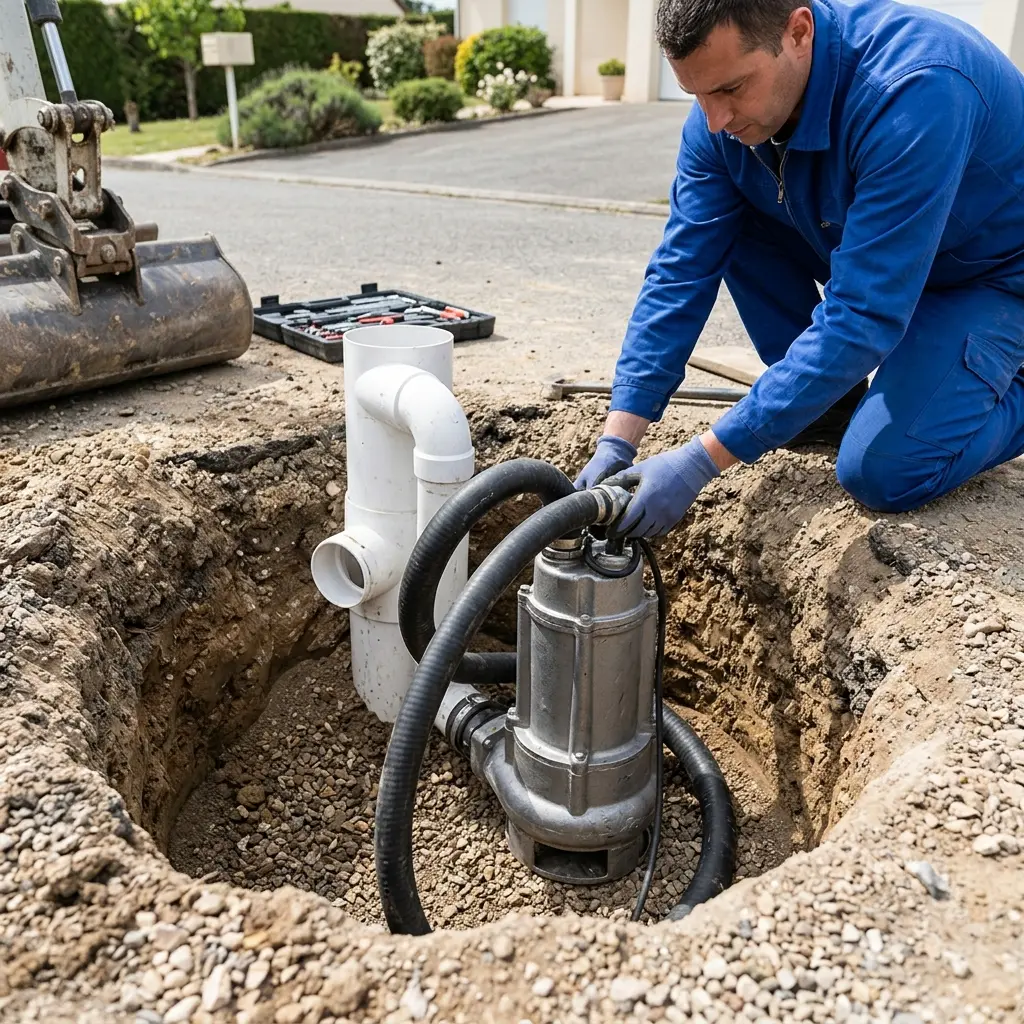 Installation pompe de relevage Orgeval (78630)