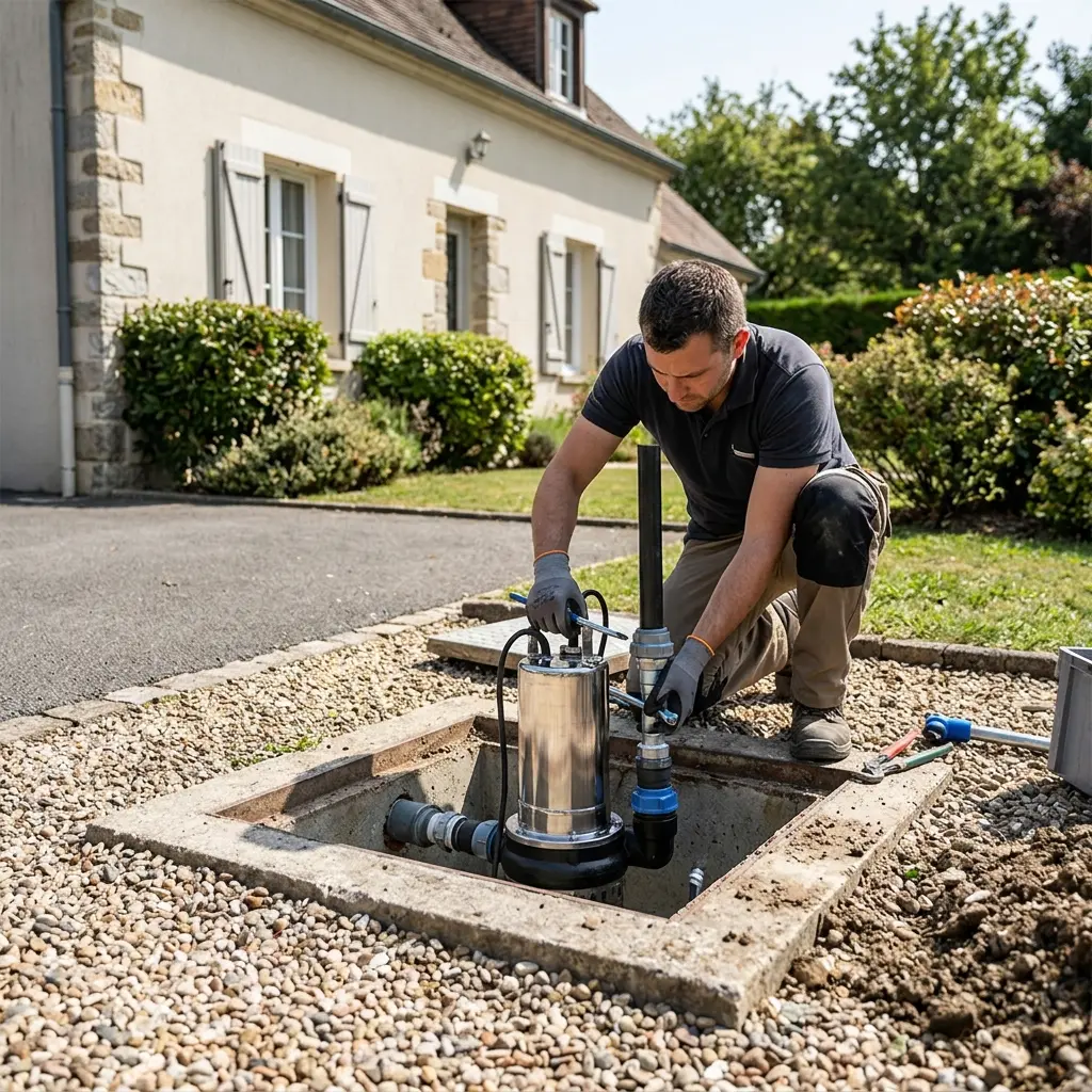 Installation pompe de relevage Neauphle-le-Château (78640)