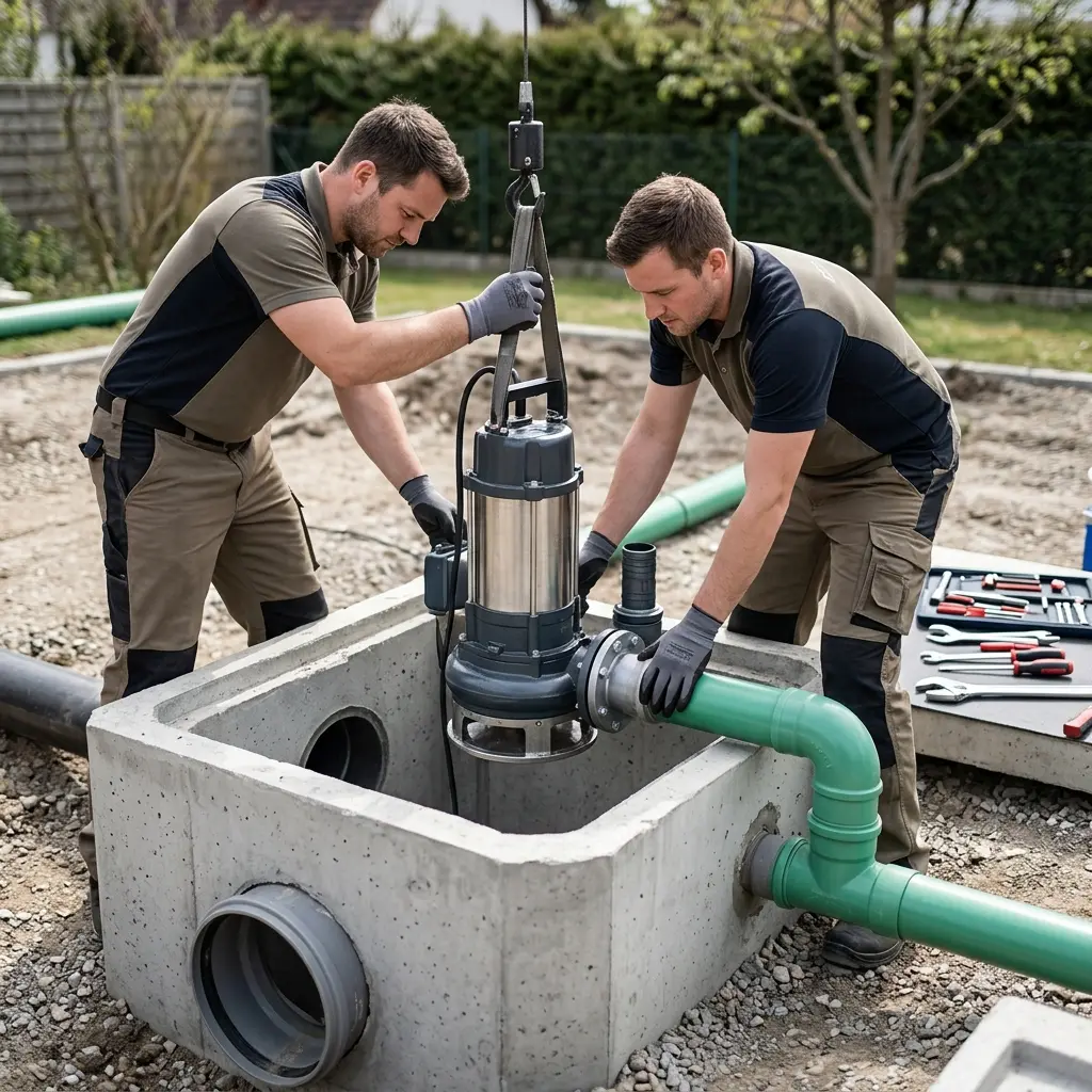 Installation pompe de relevage Beynes (78650)