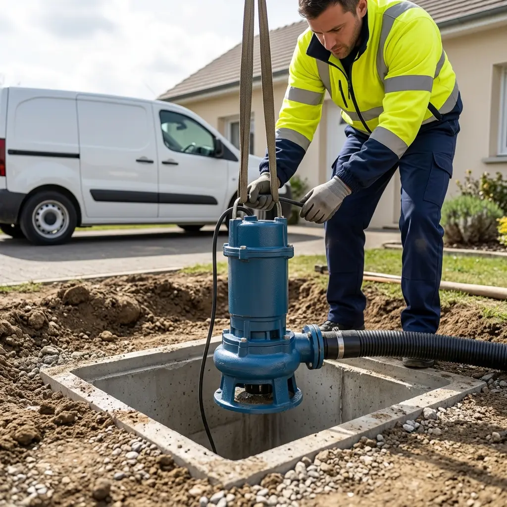 Installation pompe de relevage Les Essarts-le-Roi (78690)