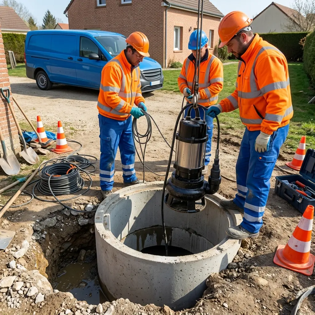 Installation pompe de relevage Mantes-la-Ville (78711)