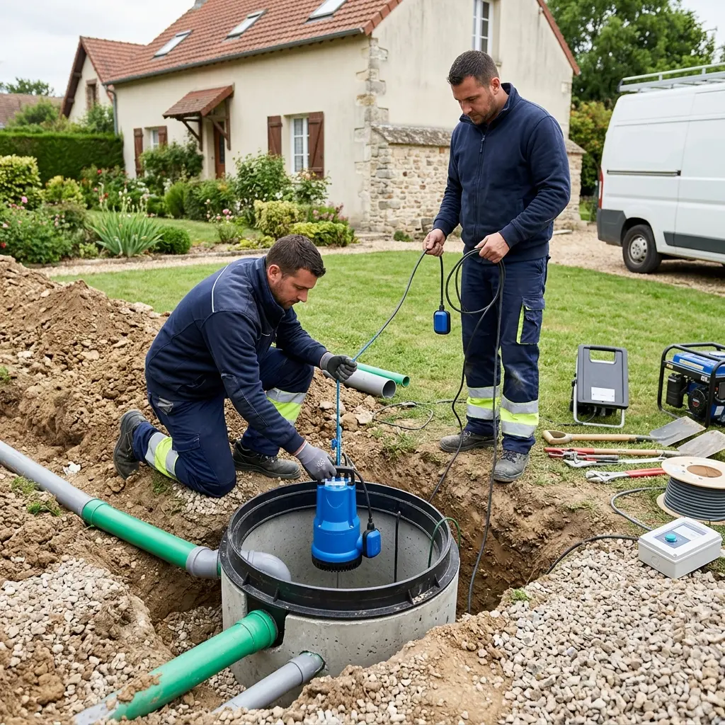 Installation pompe de relevage Jouars-Pontchartrain (78760)