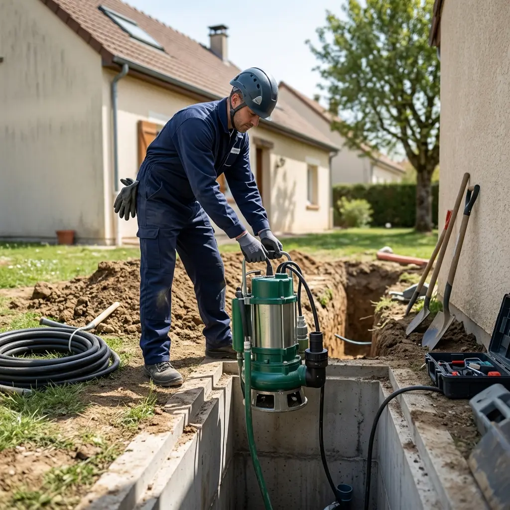 Installation pompe de relevage La Queue-les-Yvelines (78940)