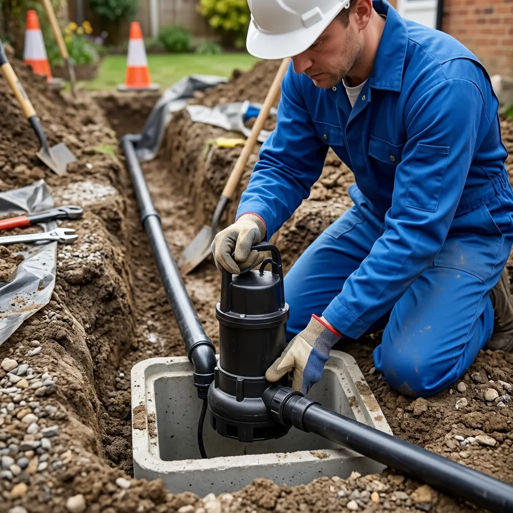 Installation pompe de relevage Sainte-Marguerite (88100)