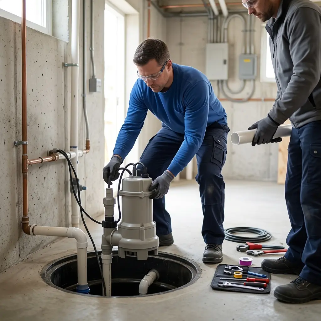 Notre méthode pour l'installation d'une pompe de relevage