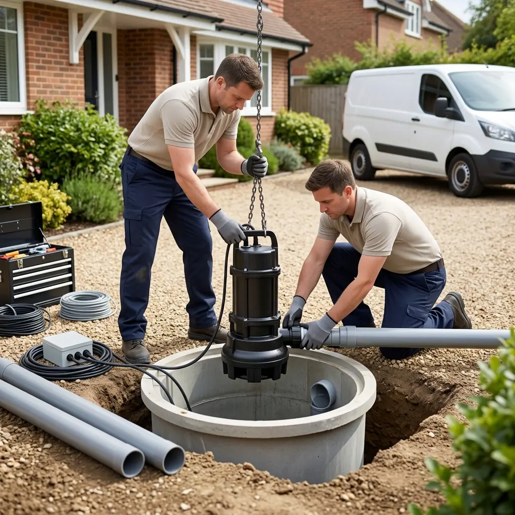 Installation pompe de relevage Senones (88210)