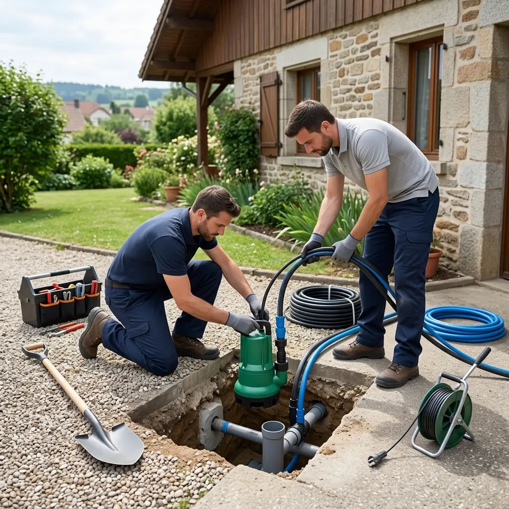 Installation pompe de relevage Le Val-d'Ajol (88340)