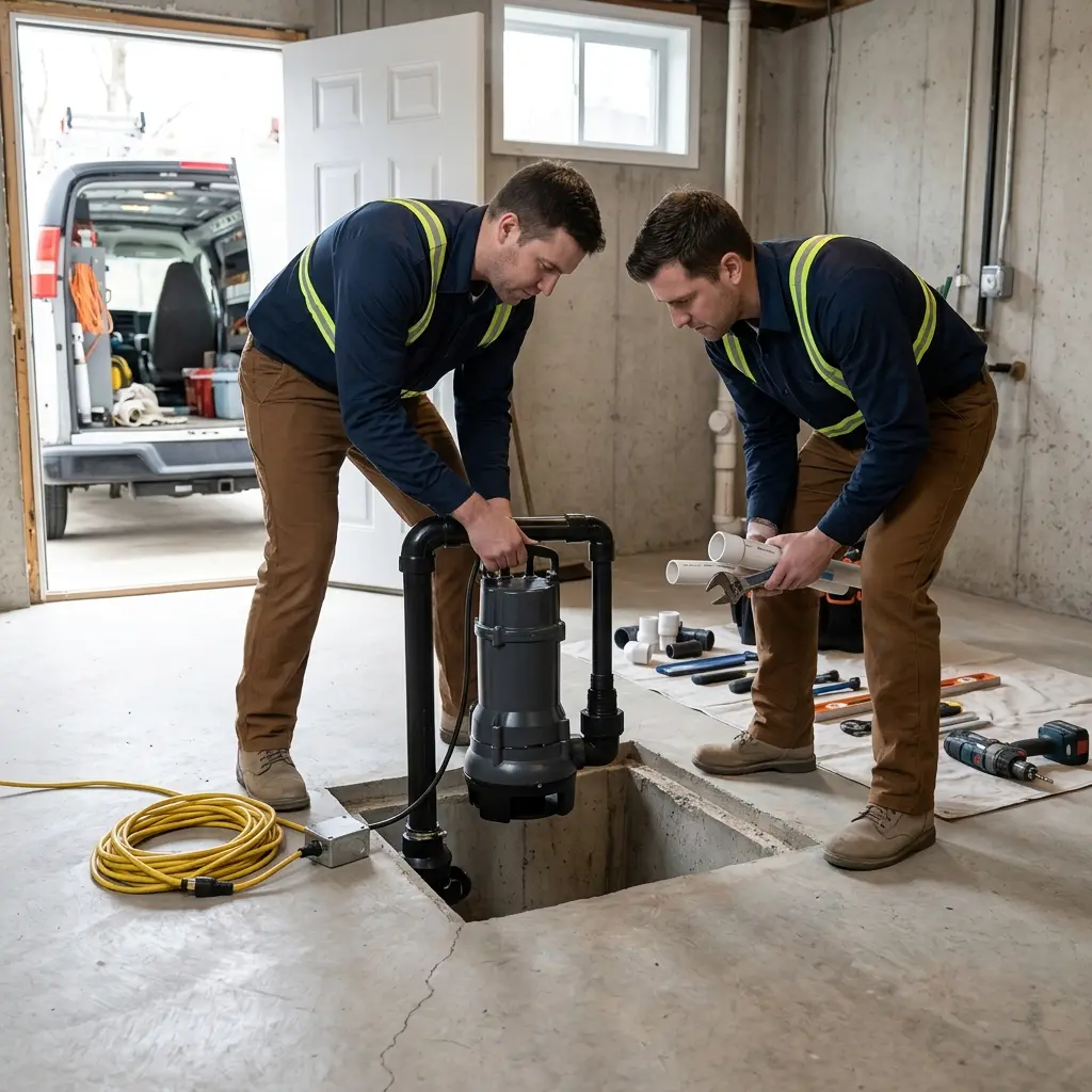 Installation pompe de relevage Uxegney (88390)