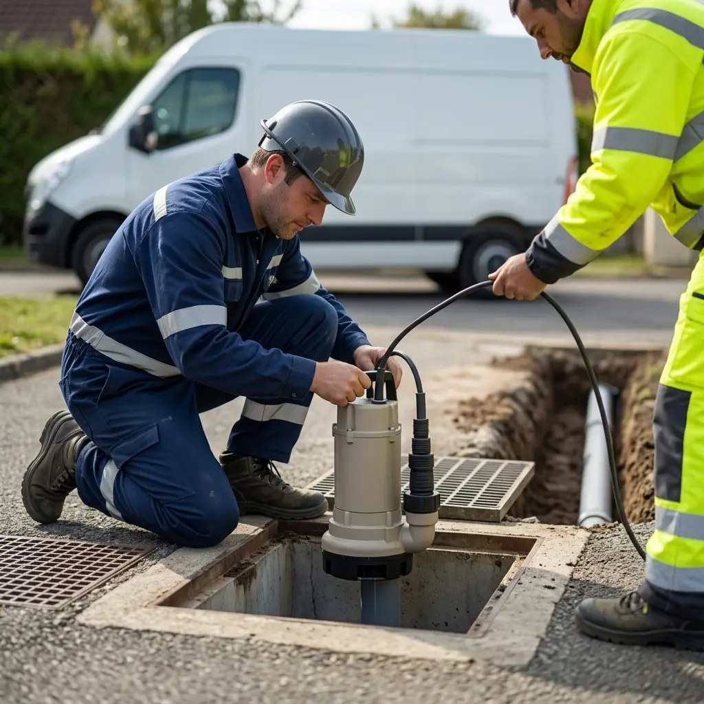 Installation pompe de relevage Étival-Clairefontaine (88480)