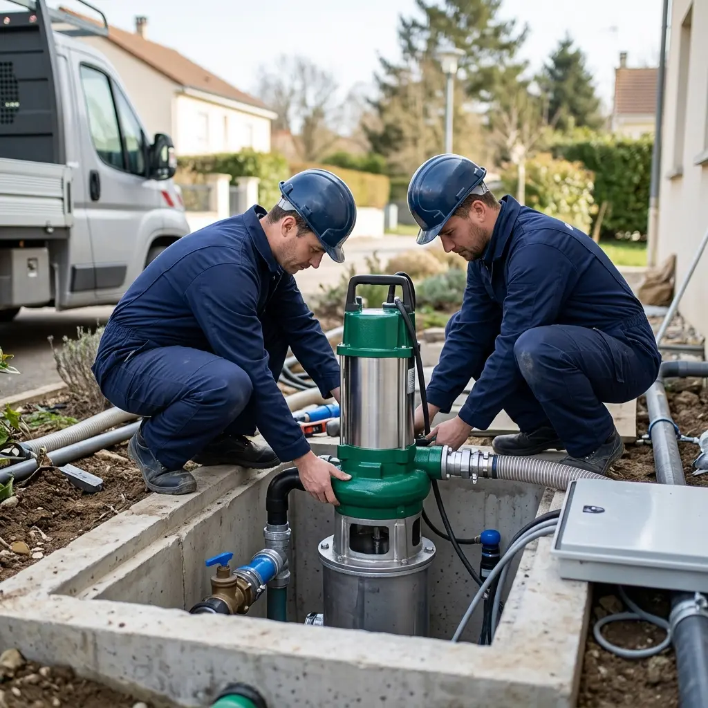 Installation pompe de relevage Lisses (91090)