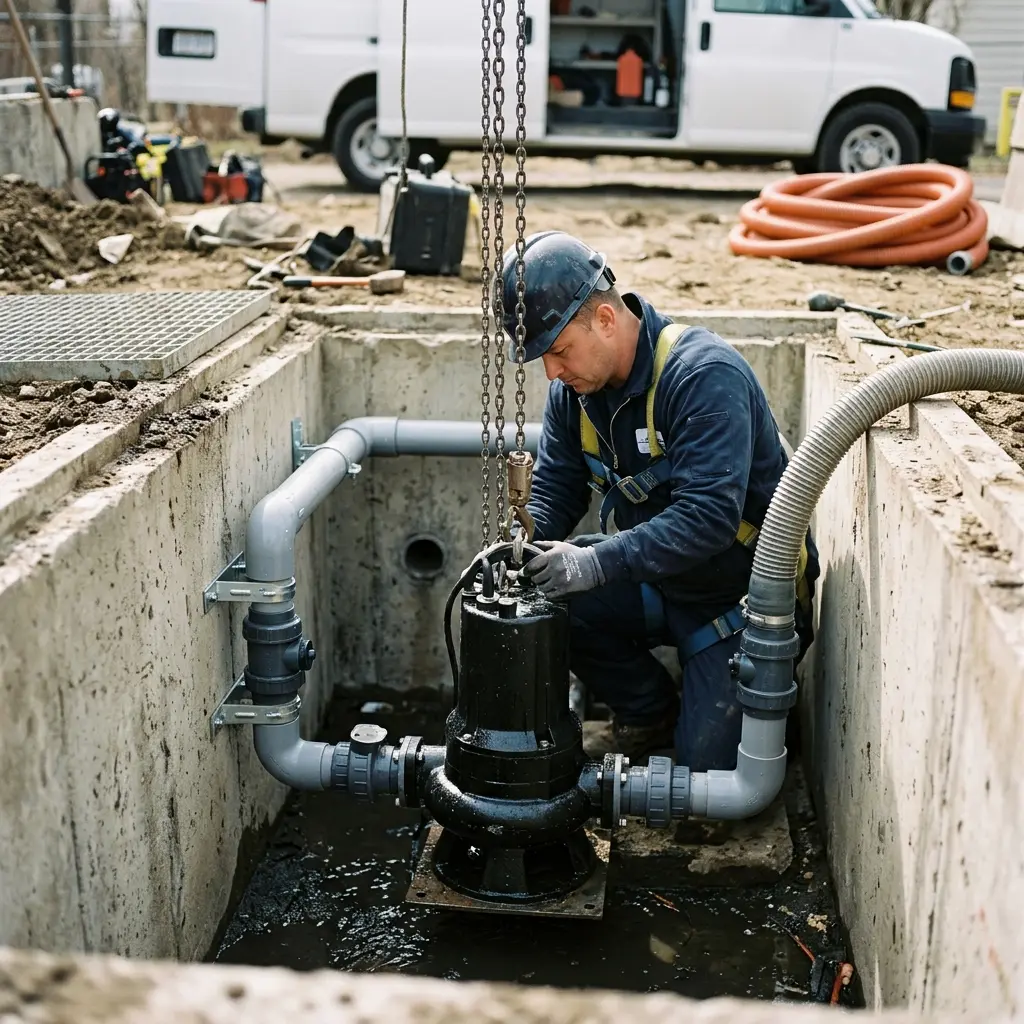 Installation pompe de relevage Ballainvilliers (91160)