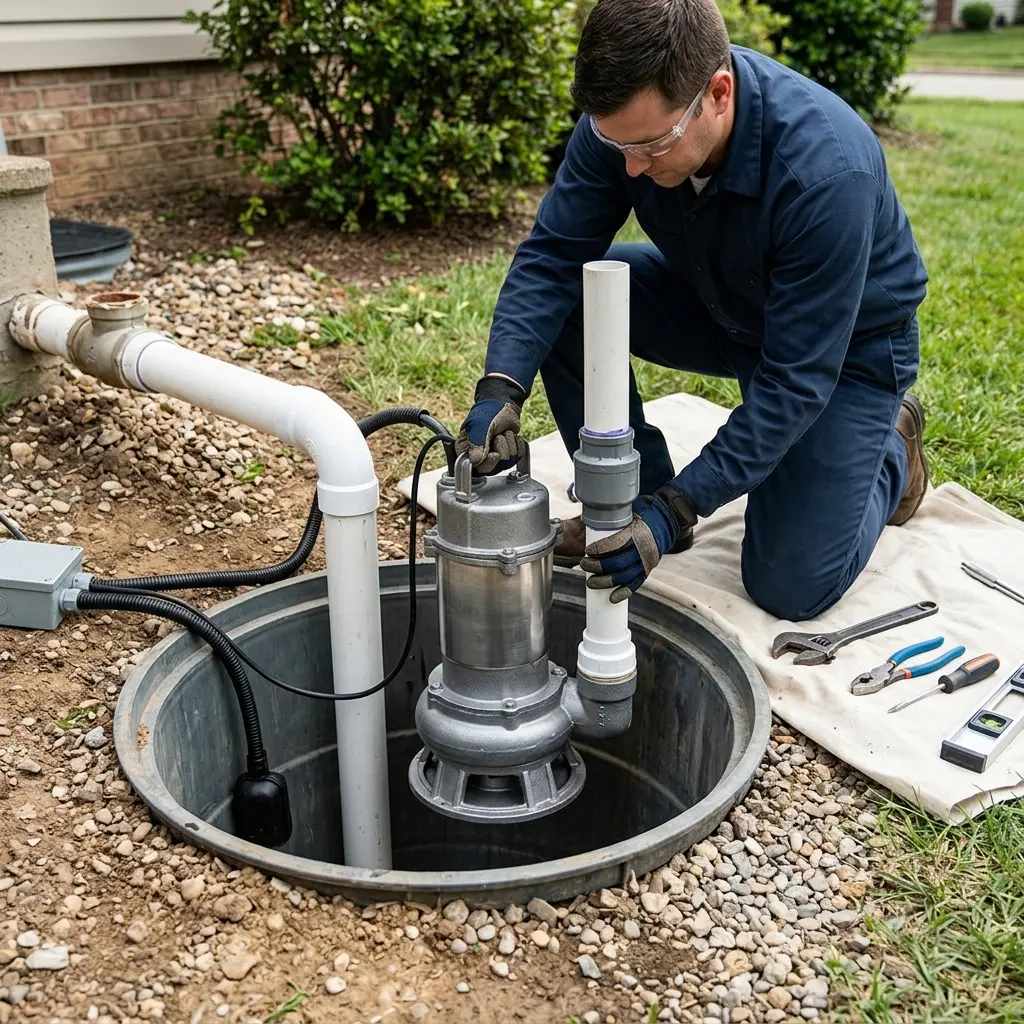 Installation pompe de relevage Saulx-les-Chartreux (91160)