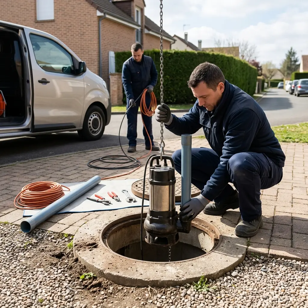 Installation pompe de relevage Athis-Mons (91200)