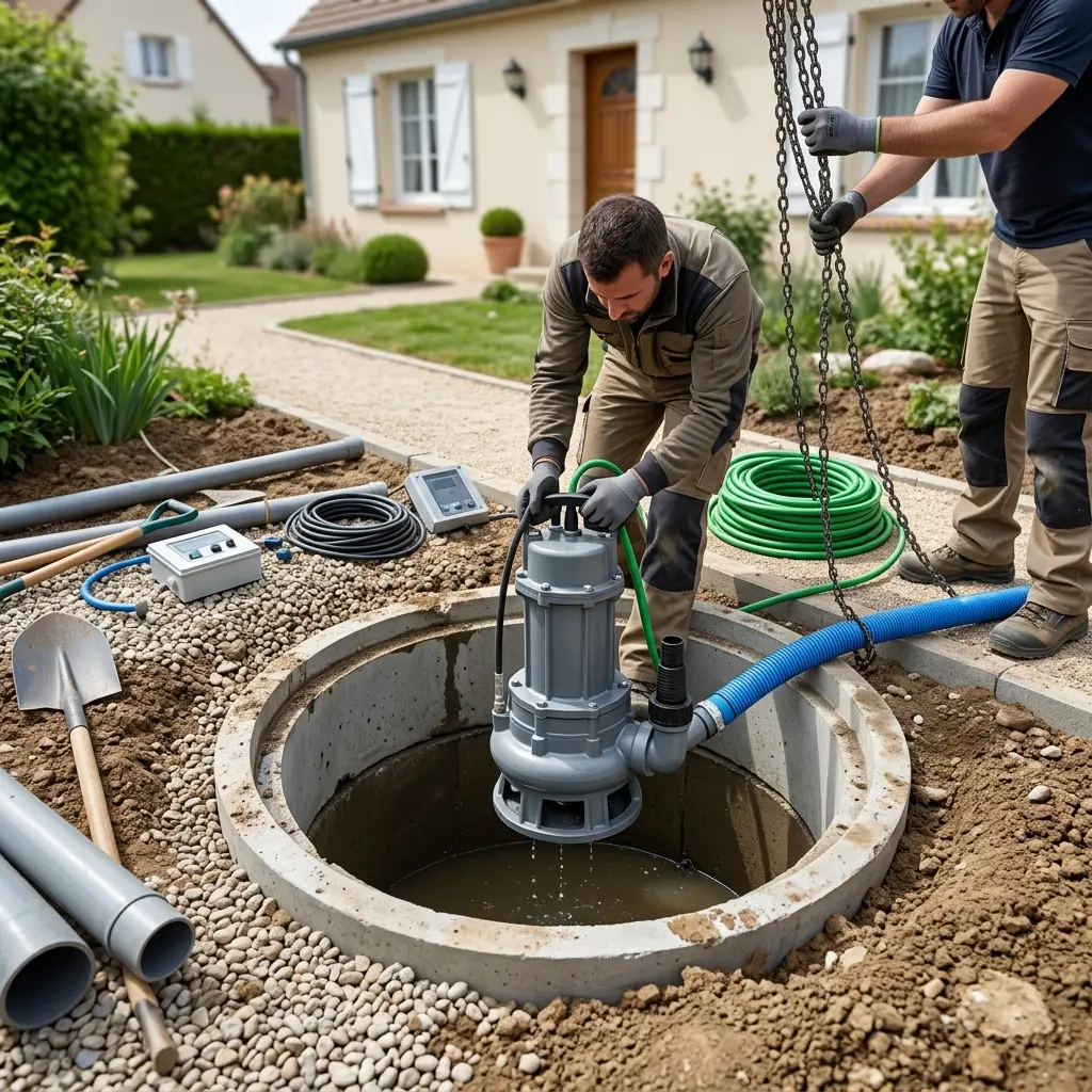 Installation pompe de relevage Le Plessis-Pâté (91220)