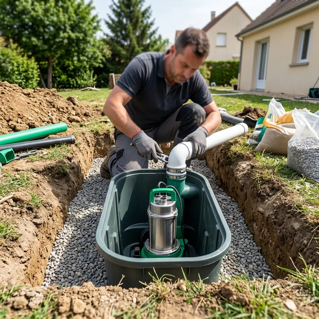Installation pompe de relevage Montgeron (91230)