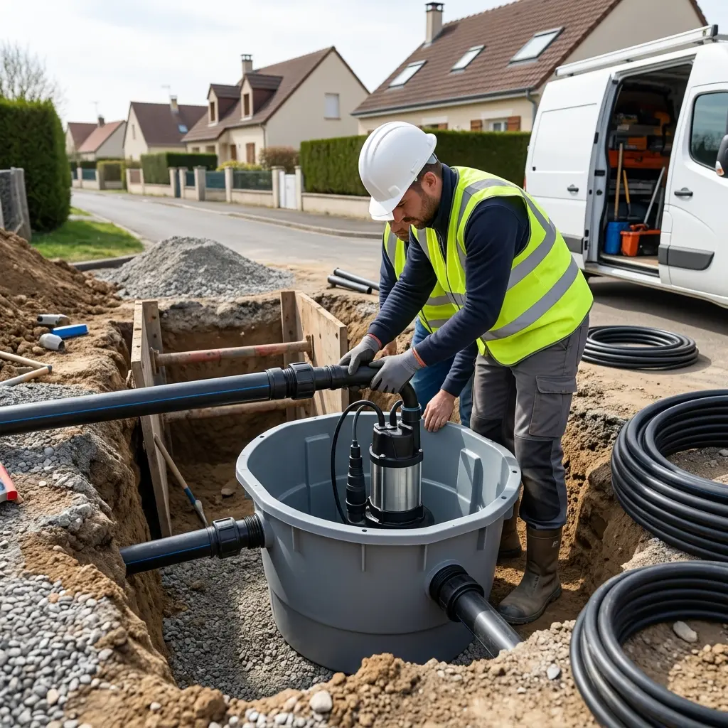 Installation pompe de relevage Saintry-sur-Seine (91250)