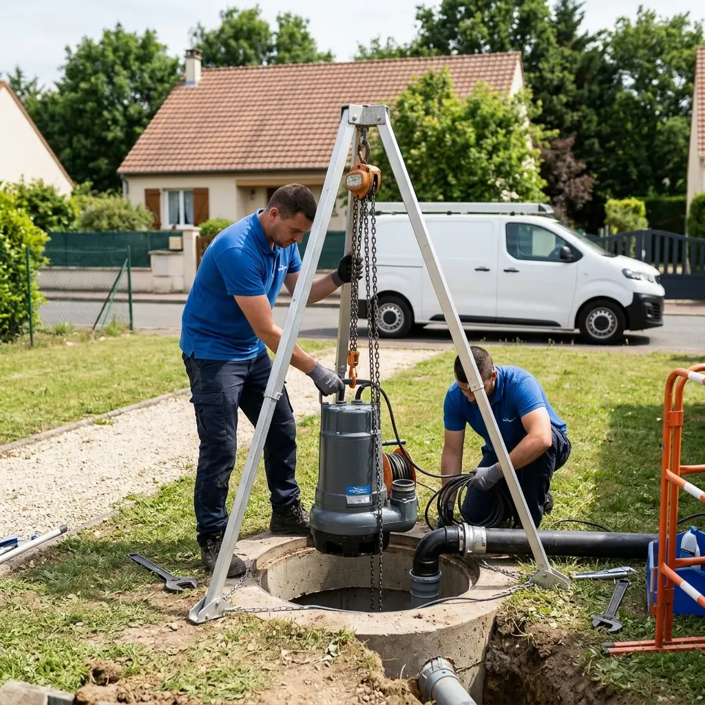 Installation pompe de relevage Vigneux-sur-Seine (91270)