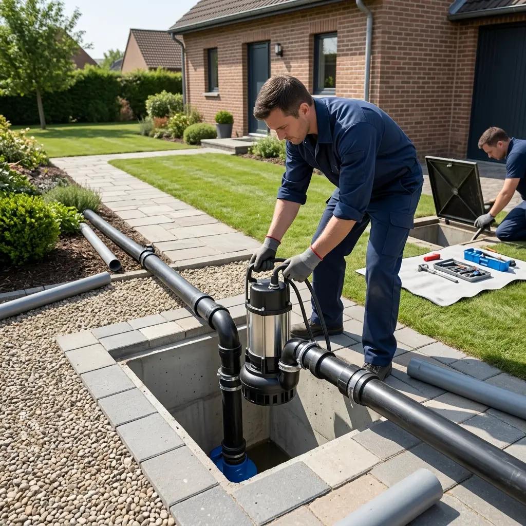 Installation pompe de relevage Arpajon (91290)