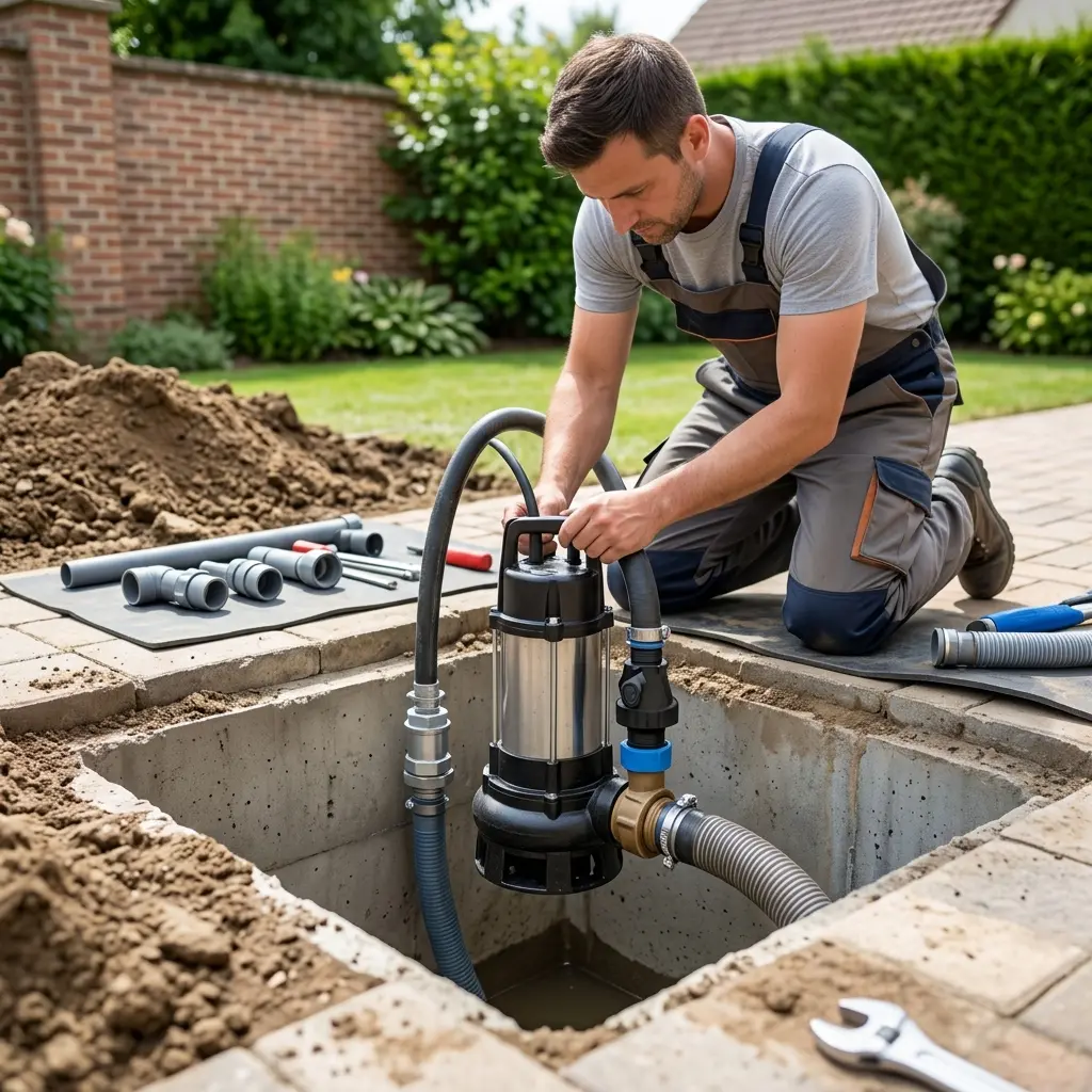 Installation pompe de relevage Linas (91310)