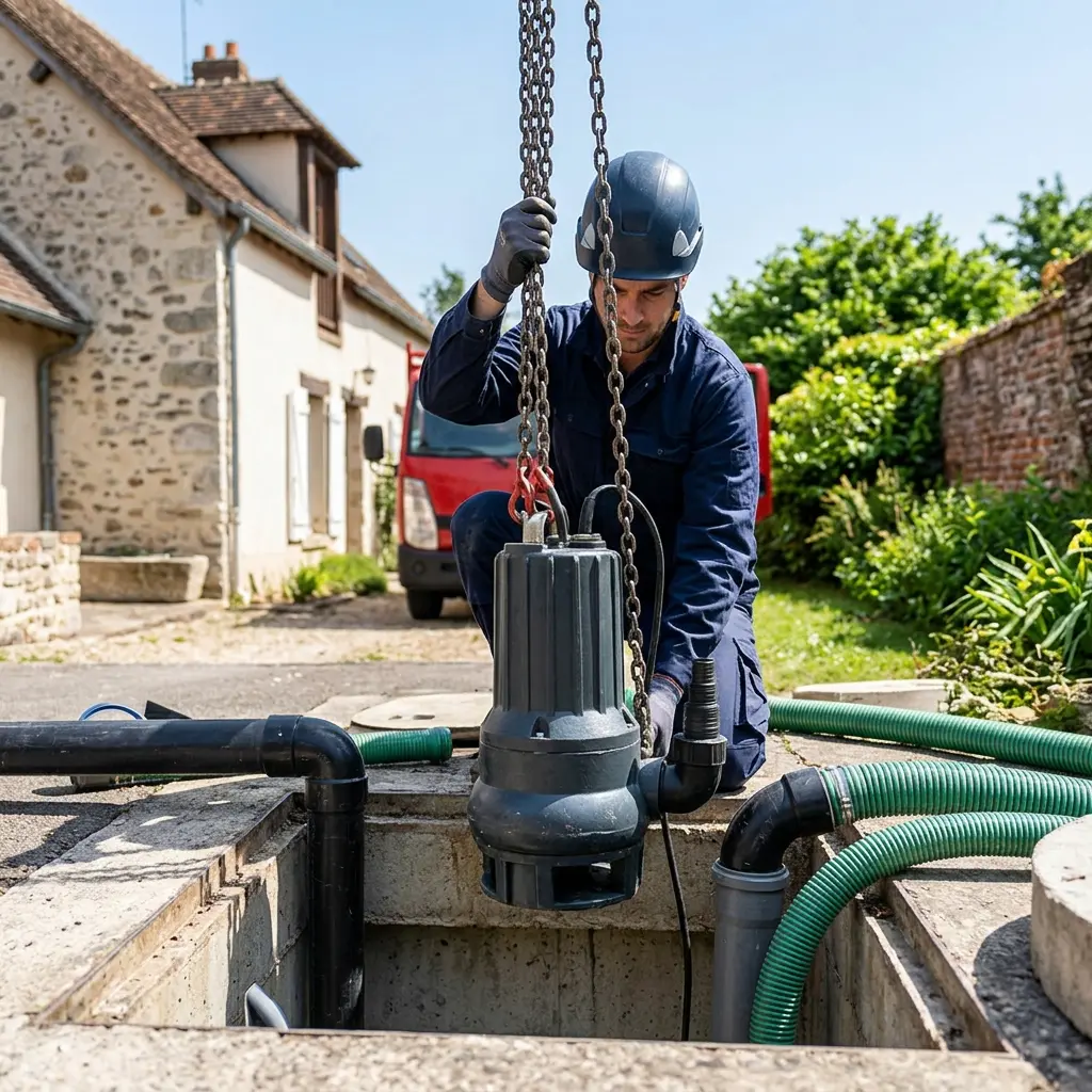 Installation pompe de relevage Longpont-sur-Orge (91310)