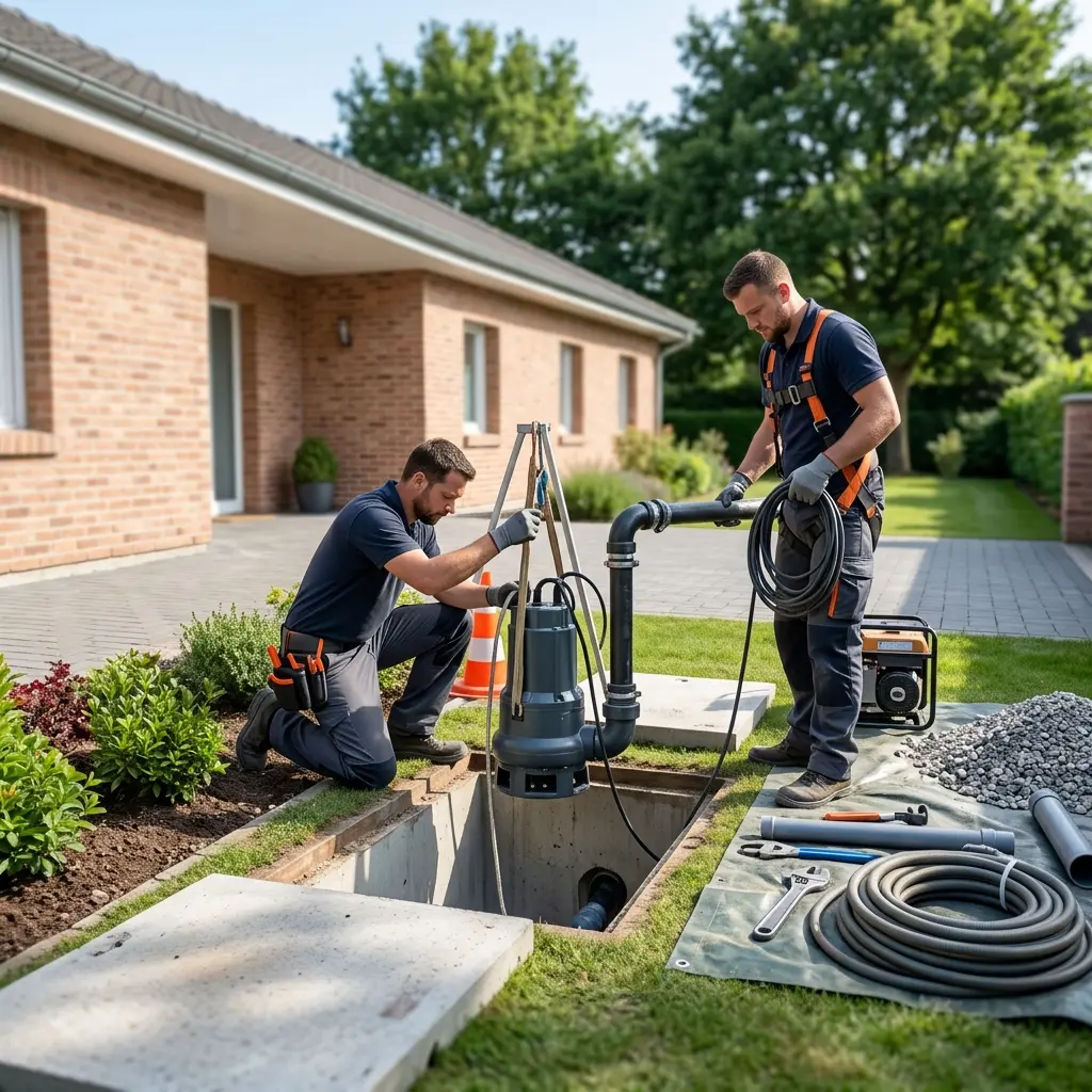 Comment se déroule l'installation pompe de relevage à Morsang-sur-Orge ?
