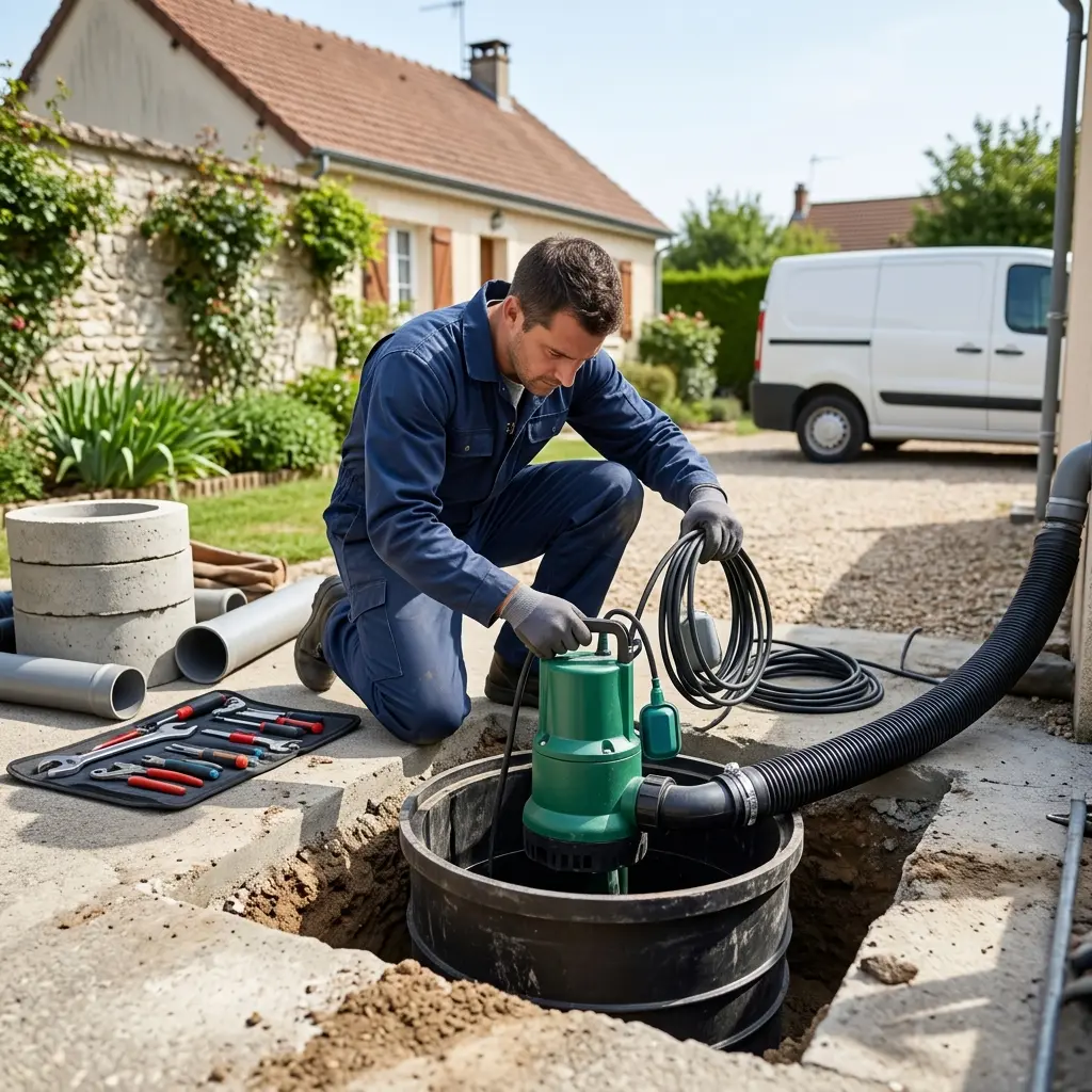 Installation pompe de relevage Morsang-sur-Orge (91390)