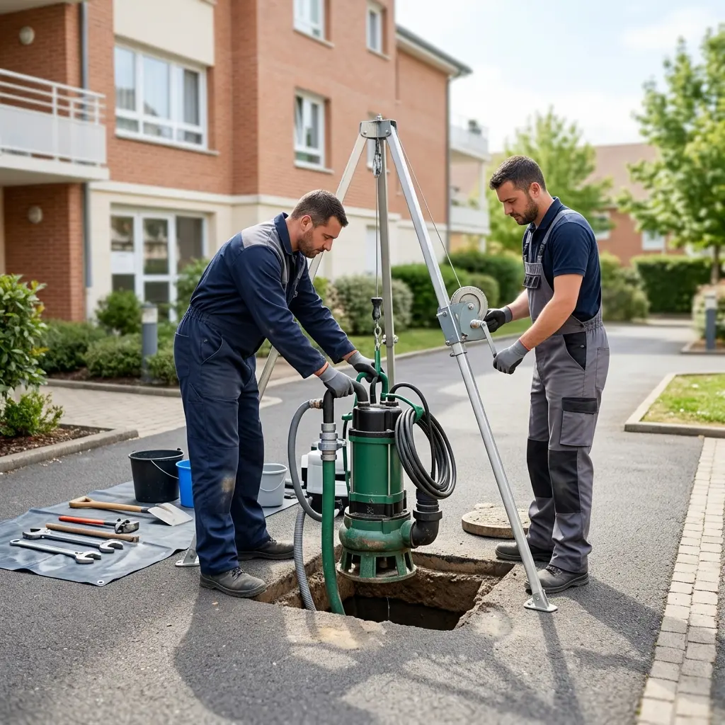 Installation pompe de relevage Morangis (91420)