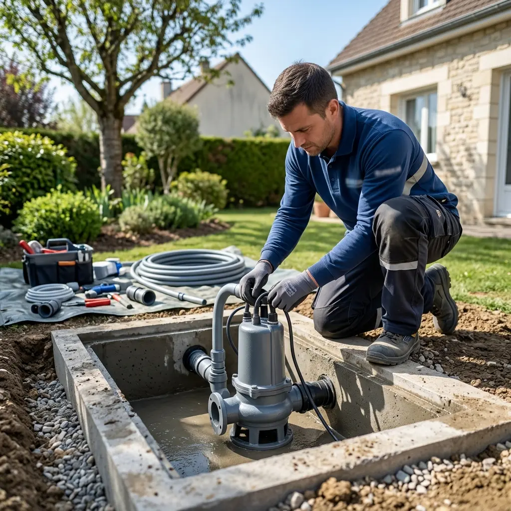 Installation pompe de relevage Vauhallan (91430)