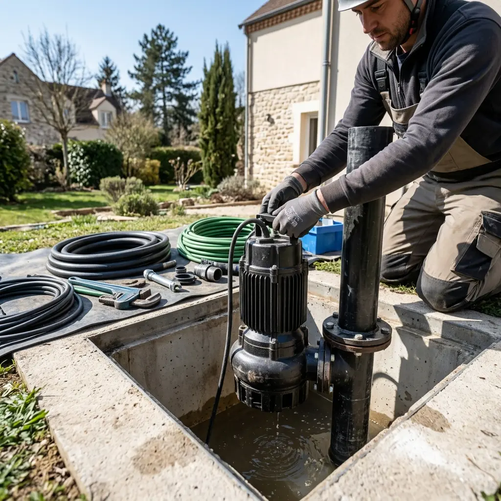 Installation pompe de relevage Bures-sur-Yvette (91440)